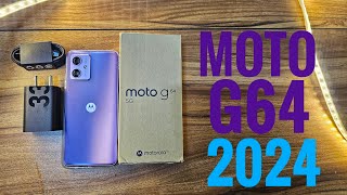 Moto G64 2024 💜 Ice lilac Retail unboxing moto Motorola Android smartphone [upl. by Becca]