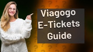 How do I use my Viagogo e tickets [upl. by Salahcin]