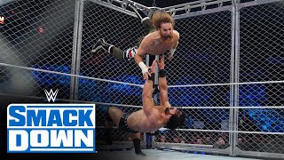 Drew McIntyre vs Sami Zayn – Steel Cage Match SmackDown April 29 2022 [upl. by Anomer]