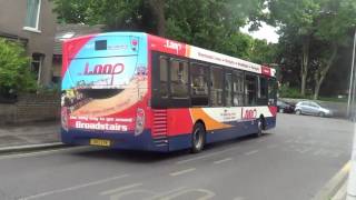 Stagecoach bus route Loop passing Ashburnhan Road Ramsgate 2nd June 2016 [upl. by Gae802]