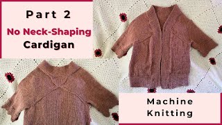 Machine Knitting a Cardigan without Neck Shaping  Part 2 Ribbing and Assembly [upl. by Jake]