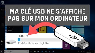 Ma clé USB détecté mais ne saffiche pas sur mon ordinateur Windows 1087 Résolu [upl. by Acenom600]