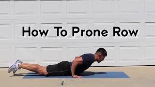 PRONE ROWS How to do Prone Rows Exercise [upl. by Areyk]