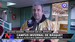 Se viene el décimo campus invernal de básquet en el gimnasio Municipal N° 3 [upl. by Lednew]