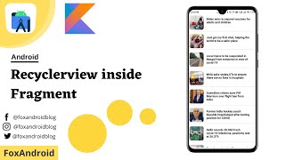 Recyclerview in Fragment Android Studio Tutorial  Recyclerview  Fragment  Kotlin [upl. by Sanalda900]