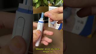 Cara Menggunakan Lancing Device BeneCheck Prime  Cara Penggunaaan Pen Lancet [upl. by Dumah865]