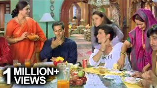 Premaanuraagam Family Having Lunch Together  Telugu Movie Scene [upl. by Esoryram]