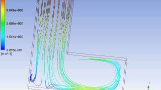 Ansys CFX water velocity method streamline post processor [upl. by Valdemar425]