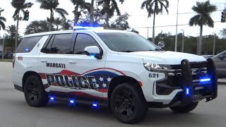 Margate Police Chevy Tahoe Responding [upl. by Axela695]