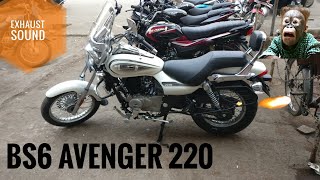 BS6 AVENGER 220  EXHAUST SOUND 🔥🔥🔥 [upl. by Naujled]