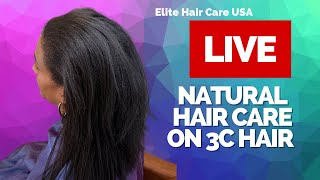 Live Natural Hair Care for 3C Hair  Salon Treatment amp Tips [upl. by Nylacaj353]