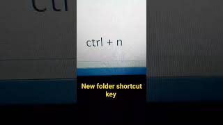 New folder shortcut key dca shorts thefastenter [upl. by Nadiya]