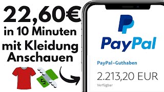 Verdiene 2260€ in 10 Minuten mit KLEIDUNG ANSCHAUEN👕👀💰  Online Geld verdienen als Anfänger [upl. by Venetis338]