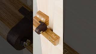 Easy Wooden Door Lock  Suggest Opening Mechanism From Outside [upl. by Marquis749]