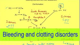 Bleeding amp clotting disorder amp their assessment PathologyPhysiology [upl. by Fred]