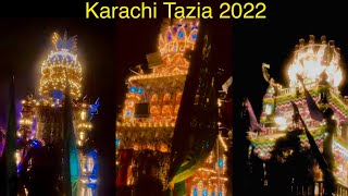 Latif Tazia  Usmanabad Tazia  Karachi Tazia  Muharram Tazia 2022 [upl. by Nuahsed]