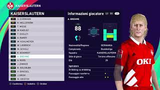 eFootball PES 2021 KAISERSLAUTERN CLASSIC  MASTER LEAGUE PROJECT BY THE DEX  BUNDESLIGA [upl. by Haraf]