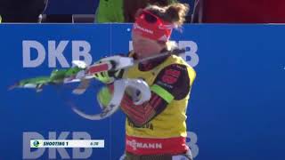 201617 biathlon 125 km donne Anterselva  Nadine Horchler Dahlmeier Koukalova [upl. by Durwyn958]