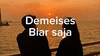 DEMEISES  Biar Saja  Lirik Lagu [upl. by Ylram204]