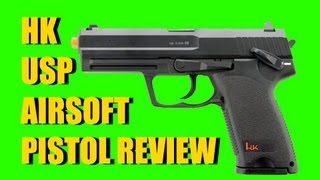 HampK USP CO2 Airsoft Pistol Review [upl. by Arola727]