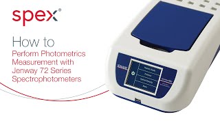 Jenway 72 Series Simple Photometrics Measurement [upl. by Auhsohey558]