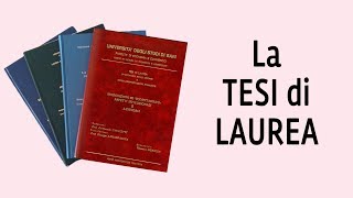 La TESI di Laurea in MEDICINA ma NON SOLO [upl. by Gerger]