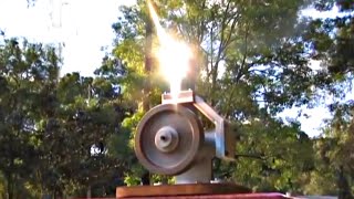 Stirling Engine Solar Fresnel Lens Powered Alpha Hot Air Motor Andy Ross GreenPowerScience [upl. by Clyde]