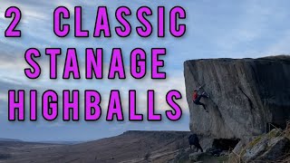 Stanage  2 Classic Highballs [upl. by Eadnus565]