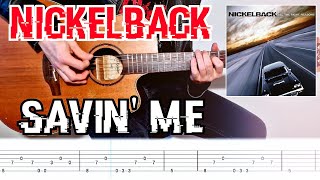 Nickelback  Savin me  Acoustic cover  Tab [upl. by Christophe]