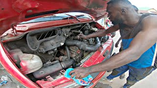 How Street Mechanics fix a Diesel Injection System on a Mercedes Sprinter🇨🇩 [upl. by Galateah]