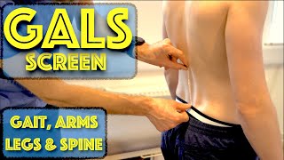 GALS Screen  Gait Arms Legs and Spine  GALS Examination Musculoskeletal Screen  Dr Gill [upl. by Siegel]