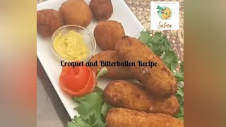 Dutch Croquet and Bitterballen Recipe  The best recipes with Salma  Dutchfood Easy [upl. by Ham]