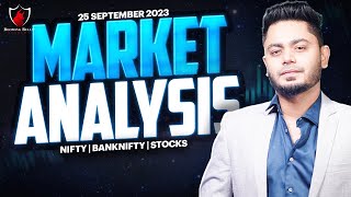 Market Analysis 25th September 2023  Nifty amp Bank Nifty Levels  Booming Bulls [upl. by Eilraep]