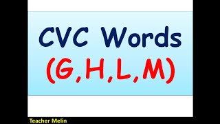 CVC Words GHLM [upl. by Viehmann]