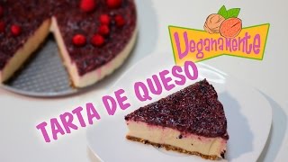 🍰 TARTA de QUESO 🧀  Recetas Veganas  Veganamente [upl. by Metah150]