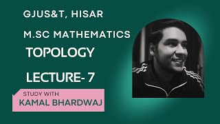 Topology  Lec  7  A closure  A Union dA MSc Mathematics 3rd Sem  GJU Hisar [upl. by Natsirk]