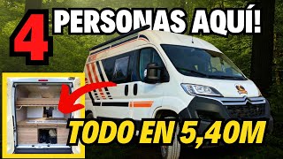 ✅ Furgoneta CAMPERIZADA para 4 PERSONAS en SOLO 540m Citroen Jumper L2H2 🚐🔧 VAN TOUR 216 [upl. by Pollak129]