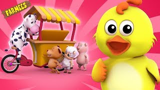 Food Song  Original Song  Nursery Rhymes  Baby Song  3D Rhymes by farmees [upl. by Rumney]