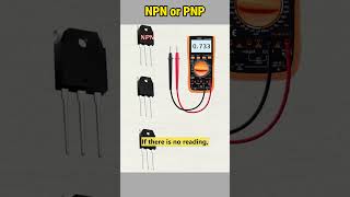 Identifying NPN and PNP Transistors Using a Multimeter howto transistor npn pnp bjt [upl. by Goodard]