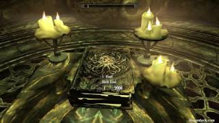 Skyrim Remastered  NO Magicka Cost Spell Casting Black Book Filament and Filagree [upl. by Llehcnom]