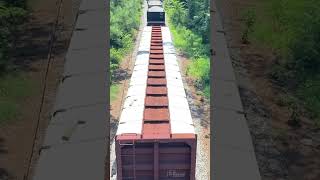 An Overhead View of CSX L619 in Moncure NC on 71524 [upl. by Elylrac588]