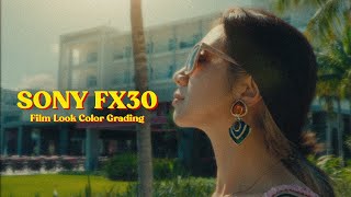 Sony FX30  The Nostalgic Film Look My Color Grading Workflow [upl. by Burrill]