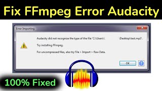 How to Fix FFmpeg Error of Audacity [upl. by Loresz57]