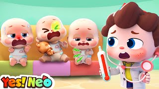 Ten Little Babies Got Sick  Learn Numbers  Baby Care  Nursery Rhyme amp Kids Song  Yes Neo [upl. by Tiebold]