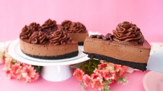 Cheesecake de chocolate SIN HORNO  Ale Hervi  Cocina conmigo [upl. by Kristi]