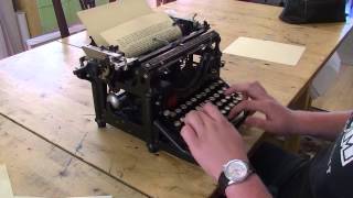 Typing Test  1911 Underwood 5 [upl. by Annaihr]