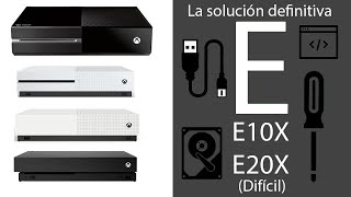 Solucionar Reparar el Error E100 E101 E102 E105 E106 E200 XBOX ONESX Cambiar Disco DuroDifícil [upl. by Ahsel]