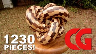 Segmented Wood Sculpture  Art Woodturning Woodworking [upl. by Manaker113]