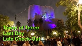 Tower of Terror Late Check Out Last Day On Ride Ultra Low Light POV Disneys California Adventure [upl. by Tezile184]