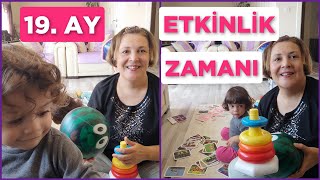 19 AY BEBEK ETKİNLİKLERİ İKİZLERLE EVDE ETKİNLİK NASIL YAPILIR ZEKA KARTLARIHİKAYE KİTAPLARI [upl. by Nahshon511]